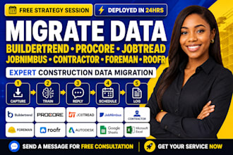 migrate data buildertrend procore jobtread jobnimbus contractor foreman roofr