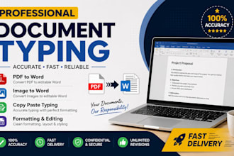 do professional document typing, and assignment writing