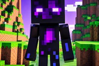 create custom minecraft pixel art steve alex creeper enderman diamond sword