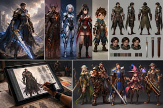 design stunning game characters for 2d, 3d, indie, mobile and aaa games