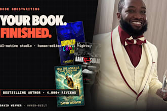 ghostwrite your complete book, ready to publish
