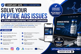 solve peptide ads issues run peptide ads peptide fb ig social media ads campaign
