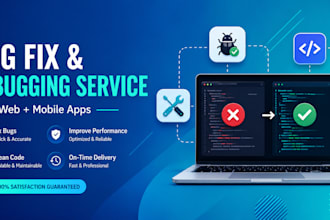 fix bugs and errors in your website or flutter app