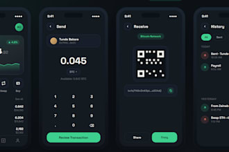 develop crypto wallet app, wallet app, payment app, fintech app