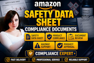prepare amazon safety data sheet product listing compliance hazmat documents