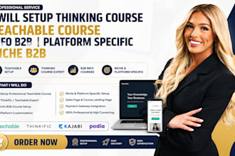 setup thinking course teachable course info b2b platform specific niche b2b