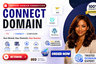 fix domain, email dns issues and connect domain to website