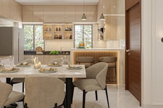 luxury apartment kitchen,open space dining, interior,functional basement remodel