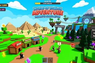 do full roblox game creation, roblox scripting, roblox map, simulator, bug fix