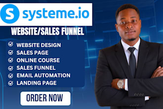 build systeme io sales funnel systeme io website systeme io landing page funnel