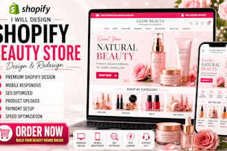 design skincare beauty and cosmetics shopify store and shopify skincare website