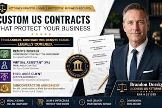 draft a subcontractor agreement for your US construction business