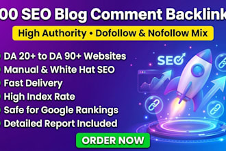 provide 600 high quality blog comments backlinks