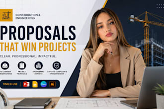 design construction bid, engineering proposal, tender powerpoint presentation