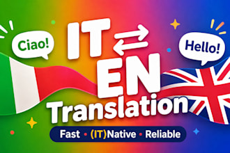 translate english to italian and italian to english