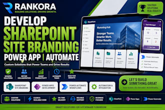 develop sharepoint site branding power app automate