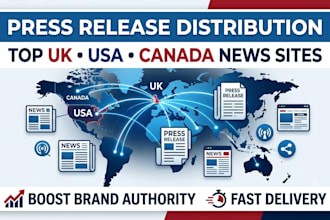 submit your press release to top UK USA and canada news sites
