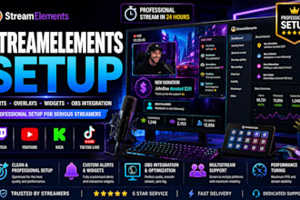 setup obs studio, streamlabs and streamelements for professional streaming