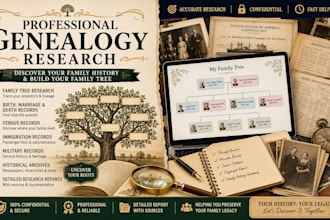 research your genealogy with detailed reports