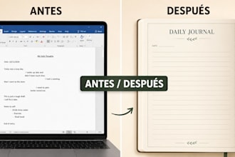 disena un interior de diario o planificador de bajo contenido para KDP