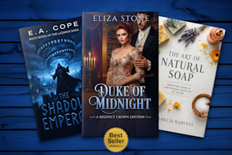 design creative book cover, ebook cover, amazon KDP book cover