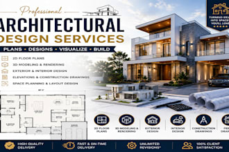 design architechtural floor plans, elevation, roof and site plans in autocad