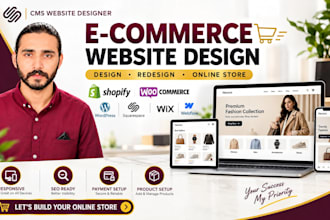 design or redesign a professional ecommerce website
