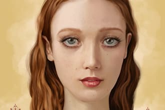 paint a realistic custom portrait