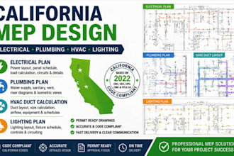 design california electrical plan plumbing plan hvac duct calculation lighting