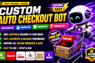 build pokemon bot autobot target bot lazada bot, checkout bot, auto checkout bot