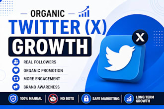 grow your twitter x account organically with real followers and engagement