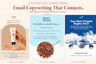 write converting klaviyo email copy for your ecommerce brand