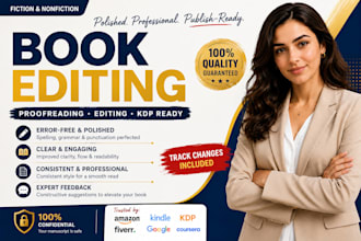 professionally proofread and edit your nonfiction book for amazon KDP