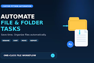 automate file and folder tasks with a custom python script