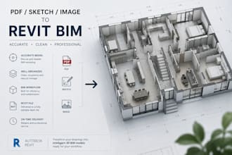 convert your PDF, sketch or image into a revit bim model