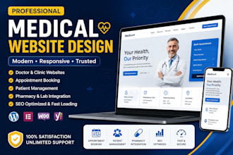 build responsive medical website healthcare website or doctor website