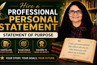 edit and proofread your personal statement, for any graduate application