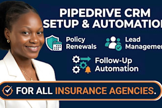 setup and automate pipedrive CRM for insurance agencies