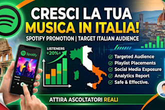 do organic spotify music promotion to active italian listeners