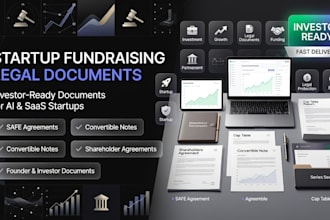 draft investor ready legal documents for startup fundraising