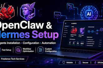 install and configure openclaw or hermes ai agents