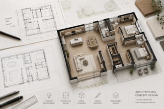 provide architectural concept design and space planning