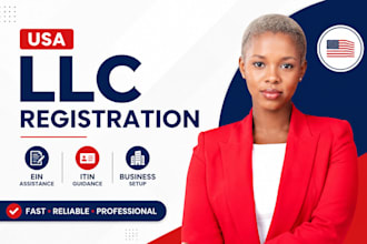register USA llc, obtain ein and business setup for resident and non resident