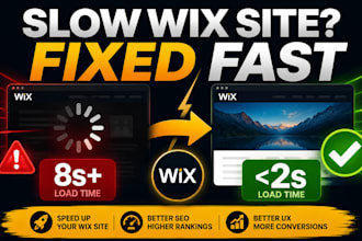 fix your slow loading wix website and boost speed