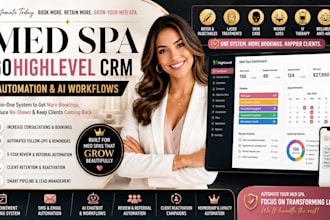 gohighlevel medspa crm  medical spa ghl automation medspa ghl sales funnel