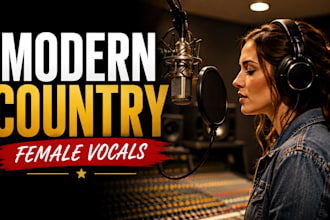 sing modern country, country pop, southern rock and christian songs