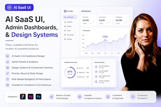 design ai saas UI, admin dashboards, and design systems