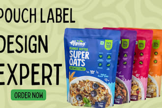 do pouch design, coffee pouch bag design, bottle and box label design