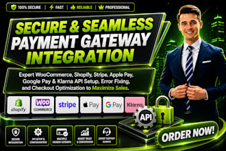 do woocommerce stripe, apple pay google pay, shopify klarna error fixing API