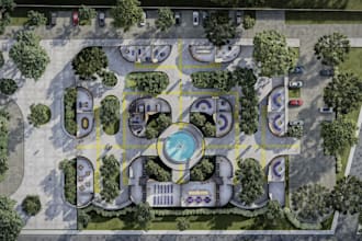 create rendered floor plans for real estate and architecture